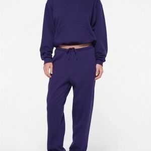 SKIMS Cotton Fleece Classics Sweatpants in Concord Size Large